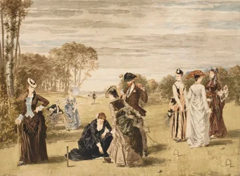 Krocketspelet, 1874.