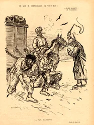 Illustration för tidningen "Le Rire Rouge"