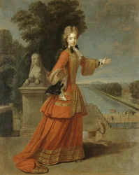 Porträtt av Marie Adélaïde av Savojen, hertiginna av Burgund
