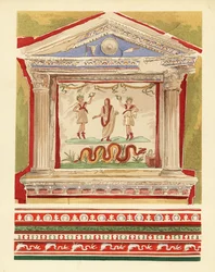 Hushållslararium i Vettiihuset, Pompeji