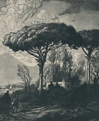 Vesuvius från Pompeji, 1919