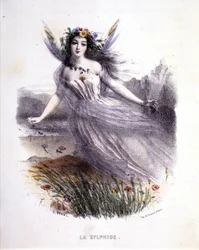 Fairy: La sylphide - i "Mythological women", av Mery och Foelix, ill. av G. Staal, red. av Gouet
