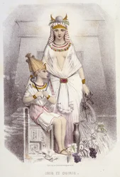 Isis och Osiris - i "Muses and fairies", av Mery och Foelix, ill. G. Staal, red. G. de Gonet