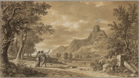 Berget Athos uthugget som ett monument över Alexander den store
