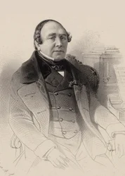 Porträtt av operasångaren Louis Antoine Eléonore Ponchard 1787-1866, 1850.