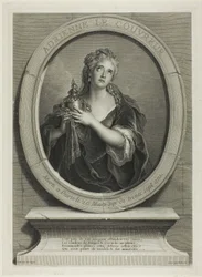 Porträtt av Adrienne Le Couvreur