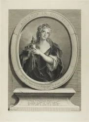 Porträtt av Adrienne Le Couvreur