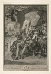 Porträtt av Samuel Bernard, greve av Coubert