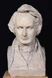 Byst av Victor Hugo (1802-85) 35 år gammal, 1837 (gips)