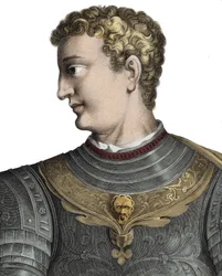 Caligula (Caius Caesar Germanicus) (12-41), romersk kejsare - Caius Caesar Germanicus dit Caligula (12-41), romersk kejsare - Gravyr av Pierre Jean Mariette
