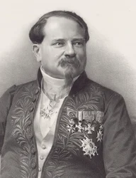 Porträtt av kompositören Jean-Georges Kastner 1810-1867, 1866.