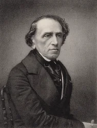Porträtt av kompositören Giacomo Meyerbeer 1791-1864, 1865.