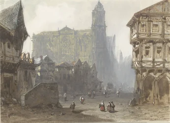 Det gamla marknadstorget i Rouen