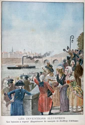Paddelångare Pyroscaphe, 1783, 1900