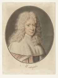 Porträtt av Charles de Montesquieu Montesquieu (titel på objekt) Collection of Great Men (serietitel)