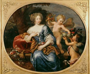 Madame de Montespan, älskarinna till Ludvig XIV ... (målning på duk)