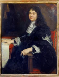 Porträtt av Michel Le Tellier, Marquis de Louvois (1641-1691) Målning av Pierre Mignard (1612-1695) 1600-talets Reims, Musee des Beaux Arts