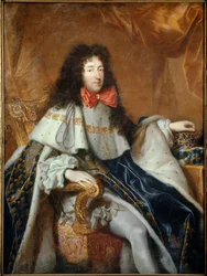Porträtt av Philippe hertig av Orleans (1640-1701) dit Monsieur, bror till Ludvig XIV. Målning av Pierre Mignard (1612-1695)