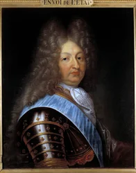 Porträtt av den stora delfinen (1661-1711), son till Ludvig XIV Målning av Pierre Mignard (1612-1695) 1600-talets sön. 0,60 X 0,73 m Troyes. Museum of Fine Arts