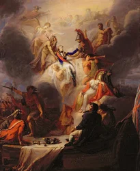 Apotheosis of Nelson (olja på duk)