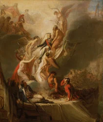 Horatio Nelsons (1758-1805) apoteos, ca 1805-18 (olja på duk)