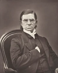 Émile Littré fransk lexikograf och filosof, 1801-1881, ca. 1876.