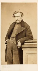 Porträtt av kompositören Ambroise Thomas 1811-1896.