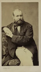 Porträtt av kompositören Charles Gounod 1818-1893, ca. 1870.