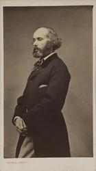 Porträtt av kompositören Félicien David 1810-1876, 1876.