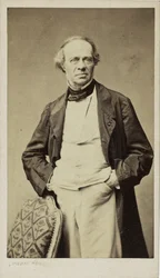 Porträtt av kompositören Jacques Fromental Halévy 1799-1862, ca 1860.