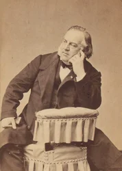 Porträtt av kompositören Louis Clapisson (1808-1866), av Petit, Pierre Lanith (1831-1909). Albumin foto. Privat samling