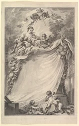 Diplom för frimurare i Bordeaux, 1765-66.