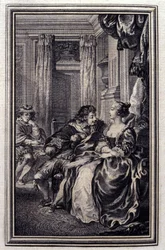 Le Magnifique - i "" Sagor och noveller på vers "" av Jean La Fontaine. 1776. Illustration av P.P. Choffard.