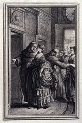 Les Freres de Catalunya - i "" Sagor och noveller på vers "" av Jean La Fontaine. 1776. Illustration av P.P. Choffard.