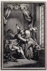 Richard Minulto - i "" Sagor och noveller på vers "" av Jean La Fontaine. 1776. Illustration av P.P. Choffard.