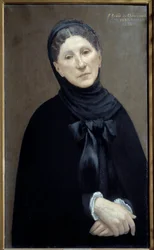 Porträtt av prinsessan Marie Cantacuzene, konstnärens kvinna "Målning av Pierre Puvis de Chavannes