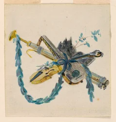 Troféer med historiska attribut