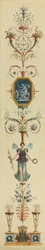 Dekorativ panel, 1790-tal.