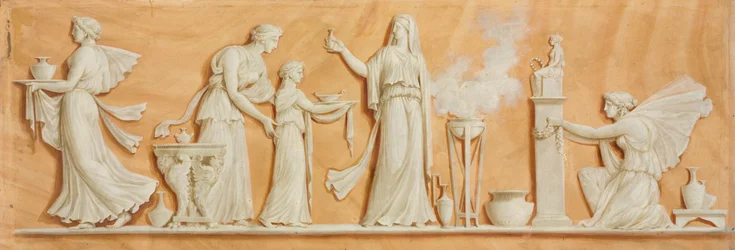 Överdörrsmålning, 1790-tal.