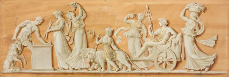 Överdörrsmålning, 1790-tal.