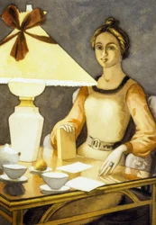 Angele, illustration från "Paludes" av Andre Gide