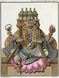 Brahma, hinduisk skapelsegud, från 