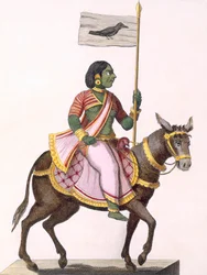 Moudevi, oenighetens och misärens gudinna, 1782.