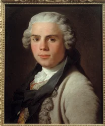 Porträtt av målaren Joseph Vernet (1714-1789). Målning av Pierre Subleyras (1699-1749)