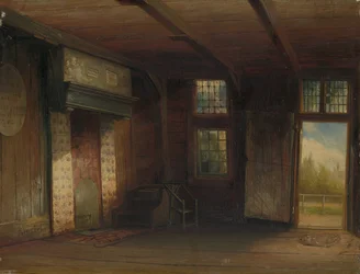 Interiör av Tsar Peter House i Zaandam