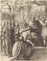 Heraclius dömer tyrann Phocas