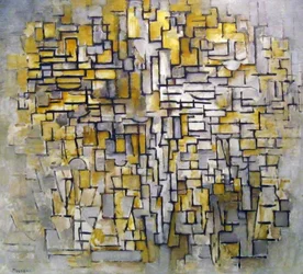 Komposition nr VII, 1913. av Piet Mondrian 1872 – 1944