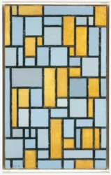 Piet Mondrian (1872-1944), Komposition i grått och ockra, 1918