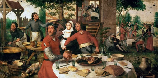 Fete villageoise - Byfestival - Pieter Aertsen (1508-1575). olja på trä