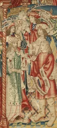 Liknelsen om arbetarna i vingården, ca 1500 (gobeläng)